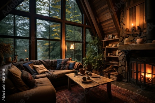 Cozy Cabin Retreats - Generative AI © Sidewaypics