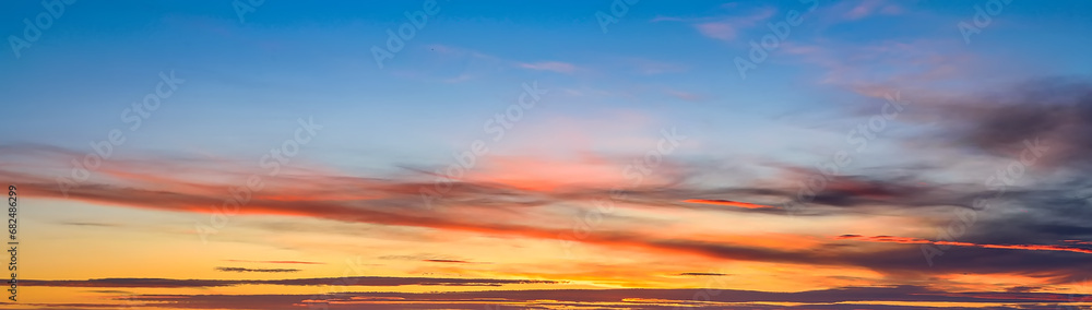  beautiful sunset for background panorama