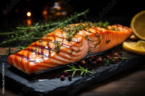 Salmon steak with rosemary © BrandwayArt