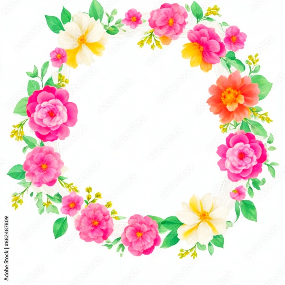 Beautiful floral frame