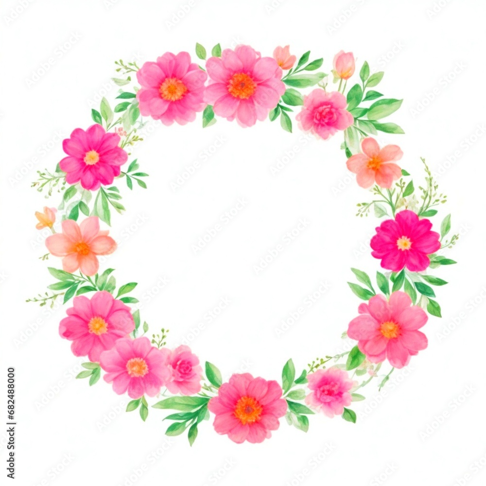 Beautiful floral frame