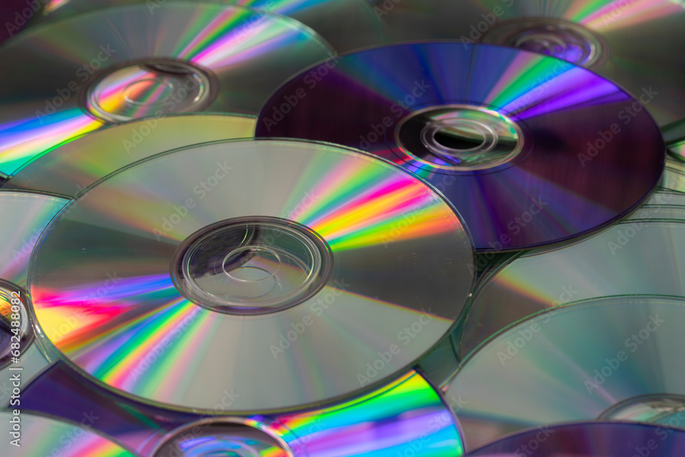old cd compact disc with soft light and vintage look old cd compact disc with soft light and vintage look