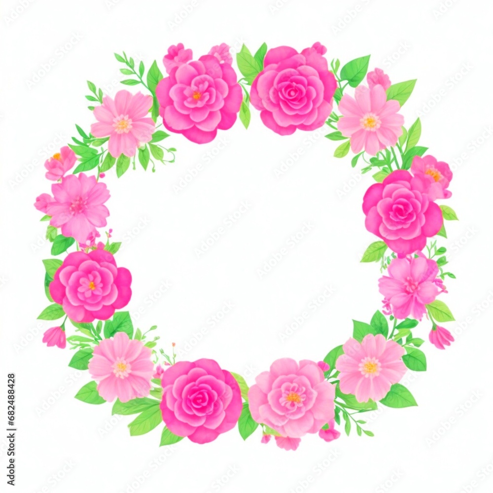 Beautiful floral frame