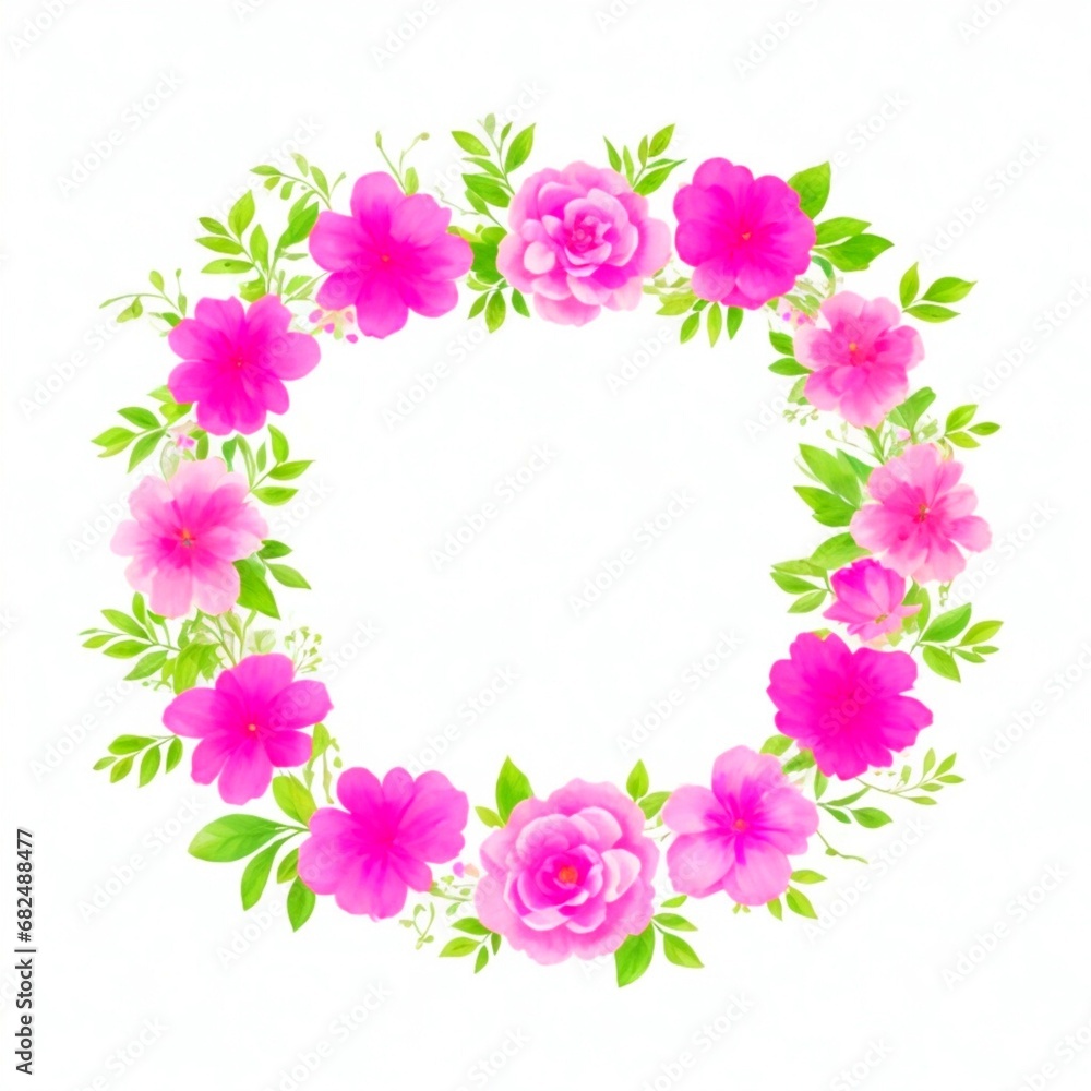 Beautiful floral frame