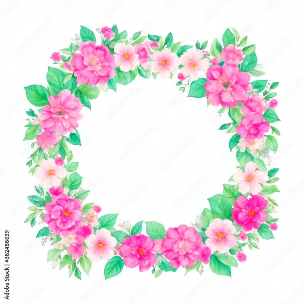 Beautiful floral frame