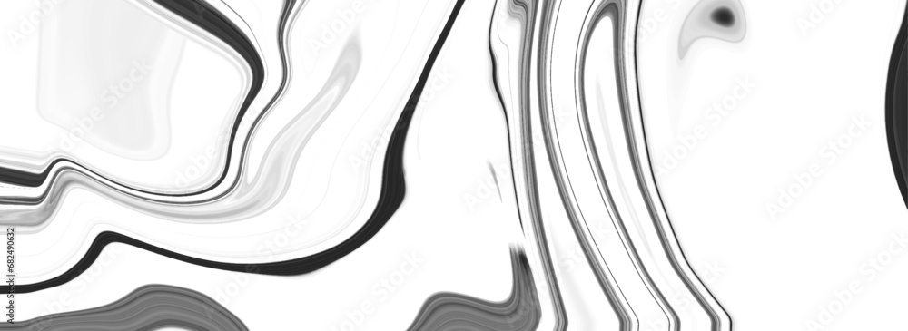 Obraz premium Beautiful black and white fluid acrylic pours liquid marble surfaces design. Black and white marble pattern texture background. Trendy backgrounds for cover designs, invitations, case, wrapping paper.