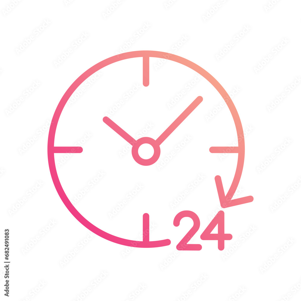 All Day icon isolate white background vector stock illustration. All Day icon isolate white background vector stock illustration.
