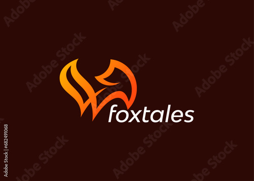 Abstract Fox logo idea