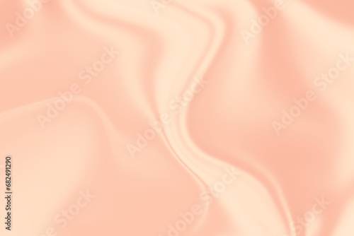 Elegant pastel smooth peach color gradient fluid waves background. Liquid flows cosmetic cream texture background for design, templates, covers, banners, posters and advertising. Minimal, minimalist