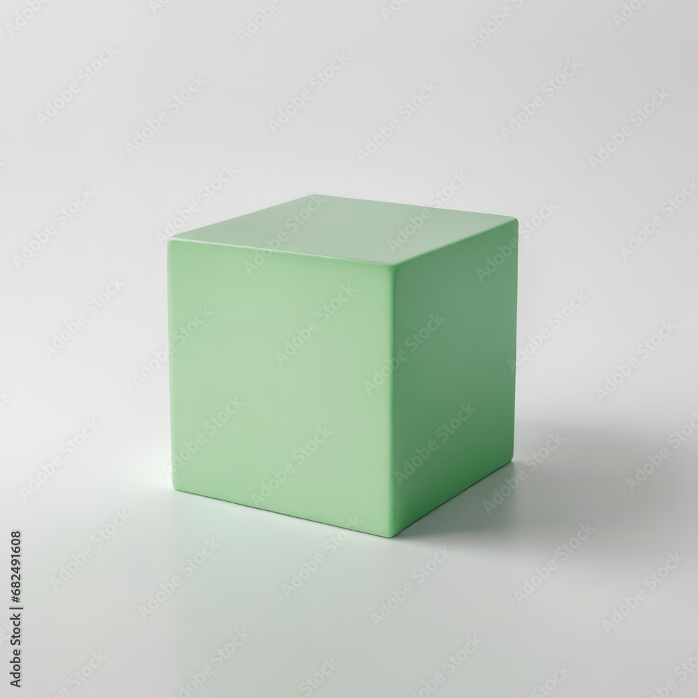 3d green cube 3d green cube