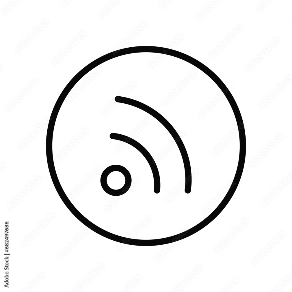 Wifi icon isolate white background vector stock illustration. Wifi icon isolate white background vector stock illustration.