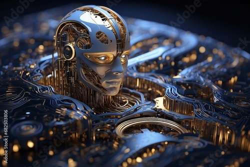 Techno Sentinel: A Cyborg Embodiment of Neural Networks © Ygor