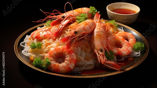 Shrimp Seafood Rice Noodles, noodles
