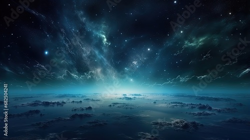 outer space with sky map geo tag coordinates, elements of this image furnished by nasa photo