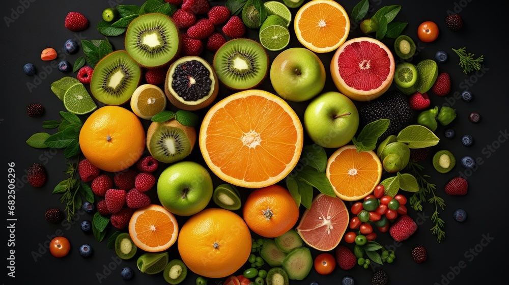 Foods high in vitamin C. Food rish in antioxidant, fiber, carbohydrates