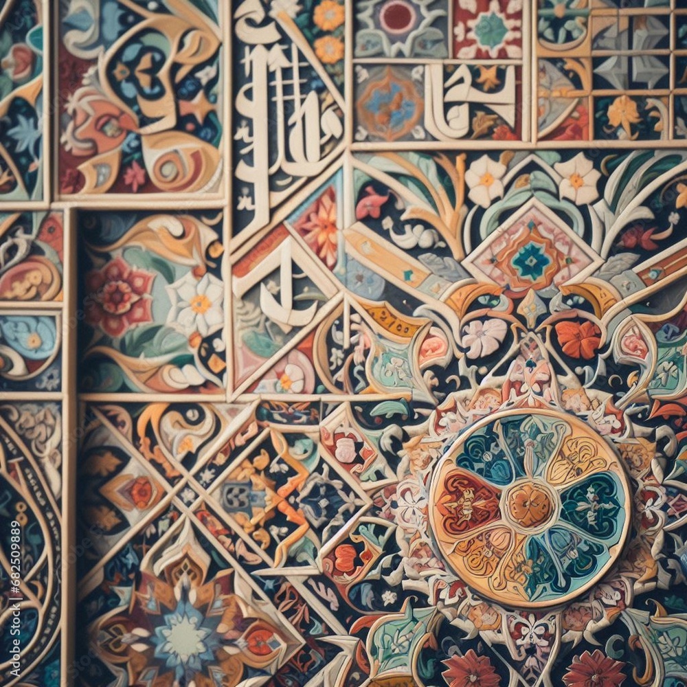 pattern with tiles
