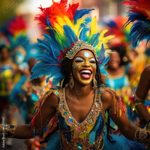 o captures the energy of a carnival parade