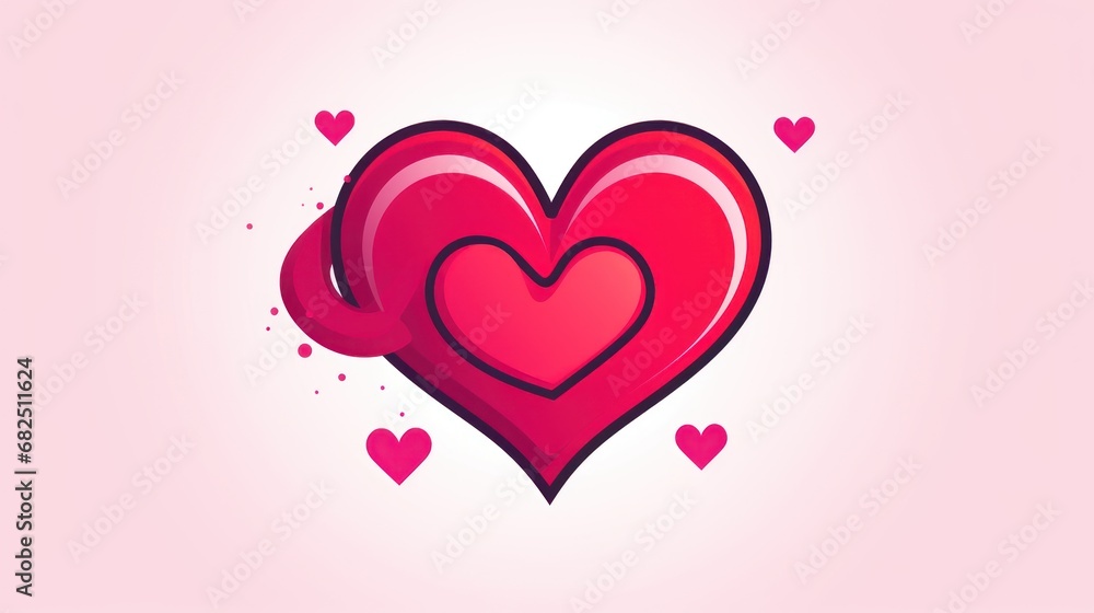  two hearts in the shape of a heart on a pink background with hearts in the shape of a heart on a pink background with hearts in the shape of a.