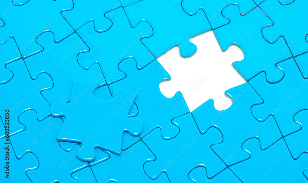 blue puzzles for background. business concept blue puzzles for background. business concept
