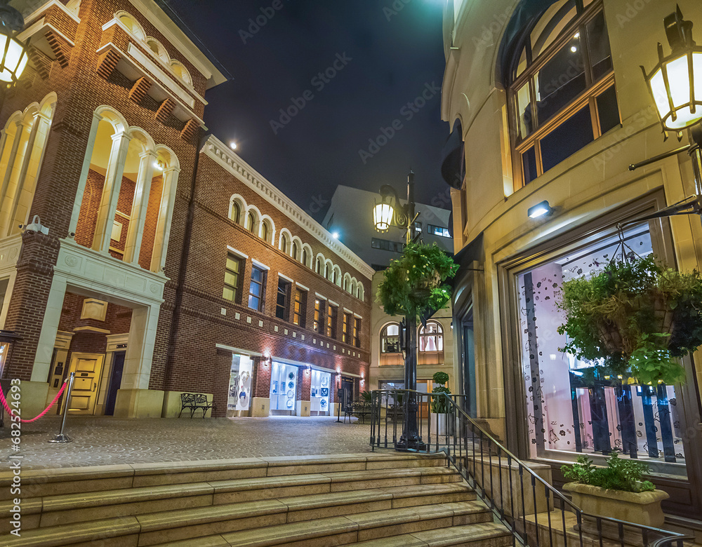 Fototapeta premium Rodeo Drive by night