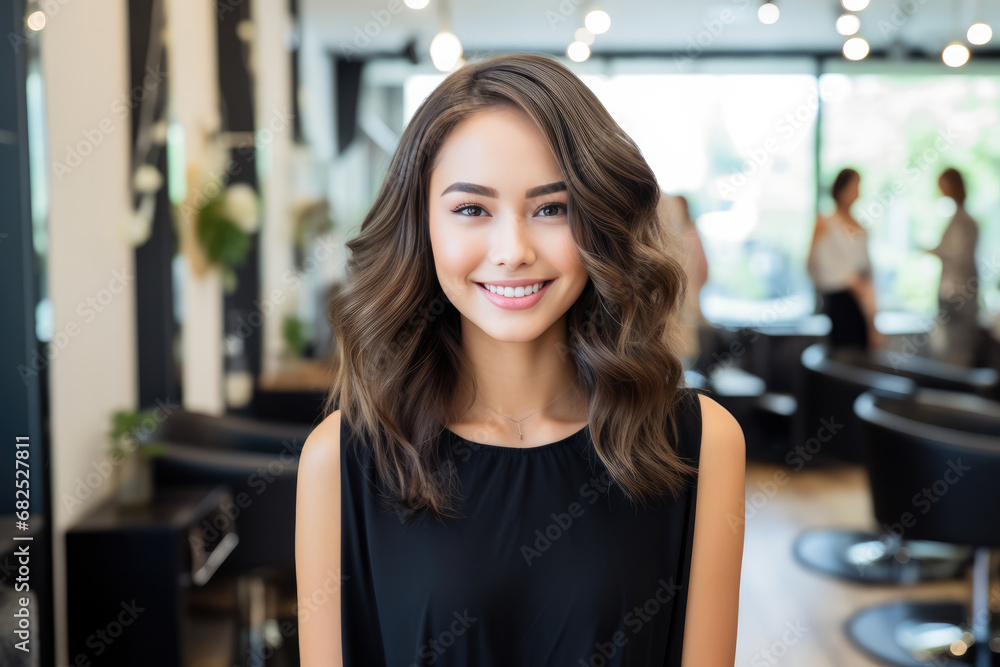 Fototapeta premium Woman's Hair Makeover at the Salon