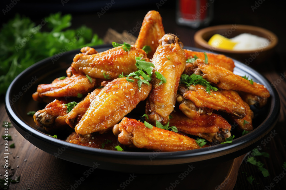 Fried Chicken Wings, a Flavorful Snack