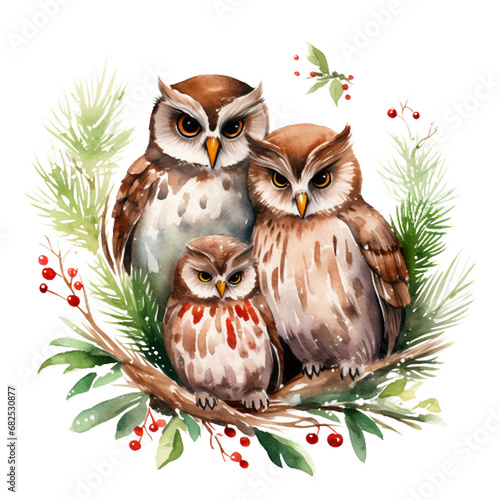 owl in the snow, generative ai