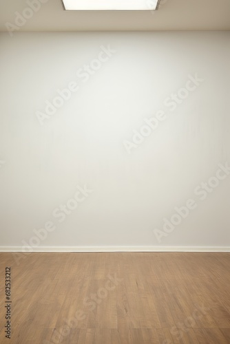 Blank wall in an art gallery AI generated illustration