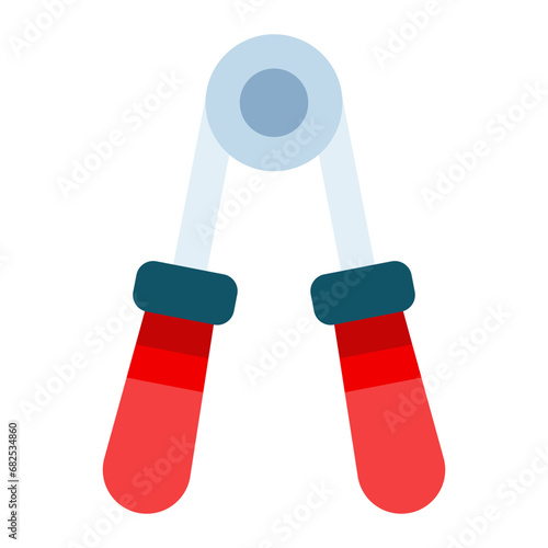 hand grip colorful flat icon
