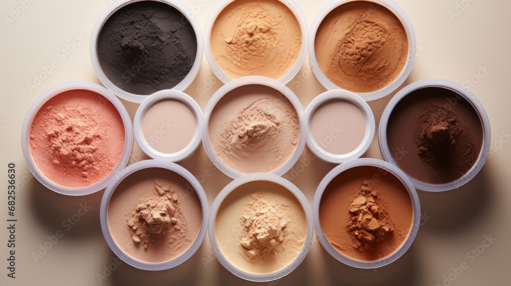 different types of face powder ai generated Stock Illustration Adobe Stock