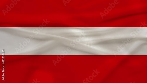 national flag of Austria on silk, symbol of diplomatic relations and partnership, tourist brochures, patriotism and country pride, democracy, freedom and independence concept, national holidays