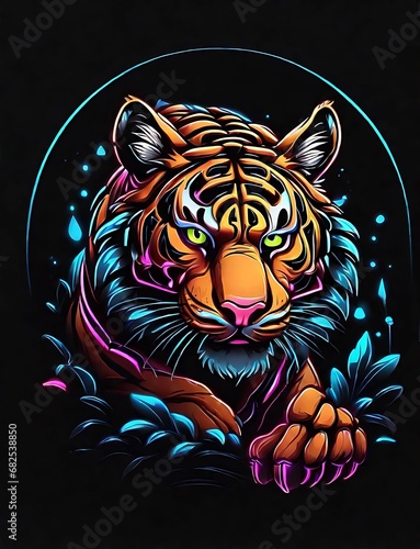 Tiger head vector illustration for t-shirt design and other uses, tiger esport logo, tiger art vector design, tiger illustration, tiger design, tiger head logo, tiger mascot vector, head tiger photo