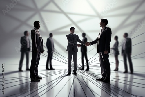 Cityscape Congrats: Business Etiquette in Handshakes, Merger, and Acquisition – A Panoramic Banner of Success, Businessman Handshake, Man Handshake