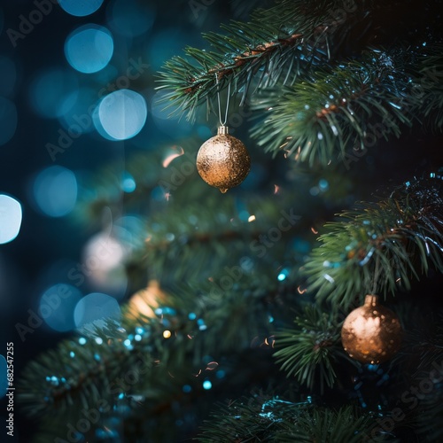 Christmas Tree in the Forest