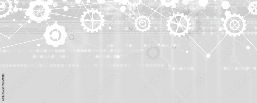 Quantum processing. Deep learning artificial intelligence. Future new technology for business or science presentation. Vector background Quantum processing. Deep learning artificial intelligence. Future new technology for business or science presentation. Vector background