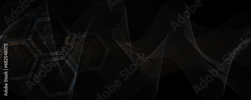 Quantum processing. Deep learning artificial intelligence. Future new technology  for business or science presentation. Vector background