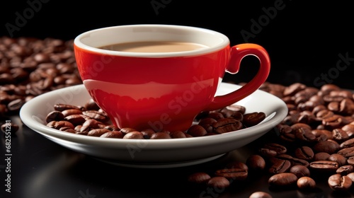 Hot cup of black coffee UHD wallpaper