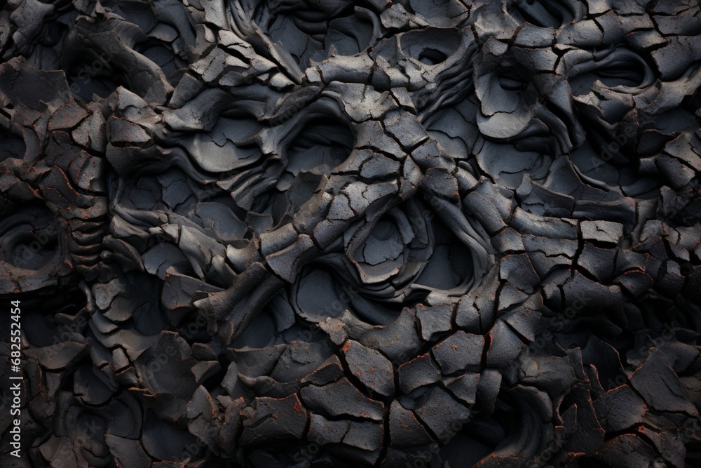 Lava stone walls with natural patterns created by cooling lava. Stock ...