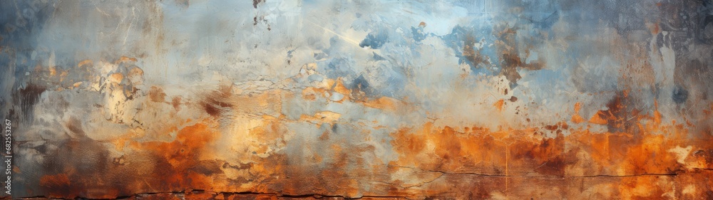 Abstract Painting: Rust and Decay