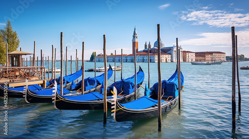 photo of Gondolas in Venice  Italy. Venice is one of the most beautiful cities