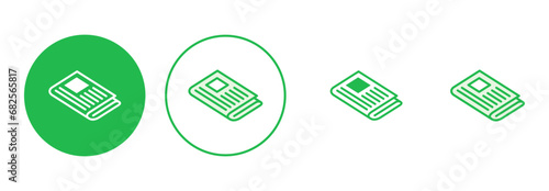 Newspaper icon set. news paper vector sign
