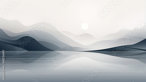 abstract gray landscape color background photo