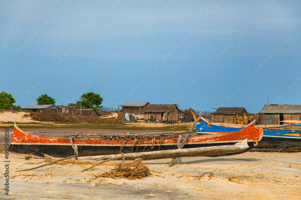 Inhabitants picturesque fishing village of Batavia