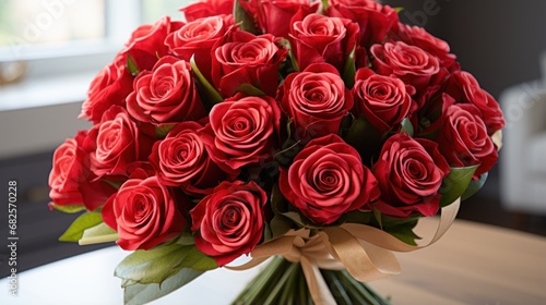 A bouquet of red roses UHD wallpaper