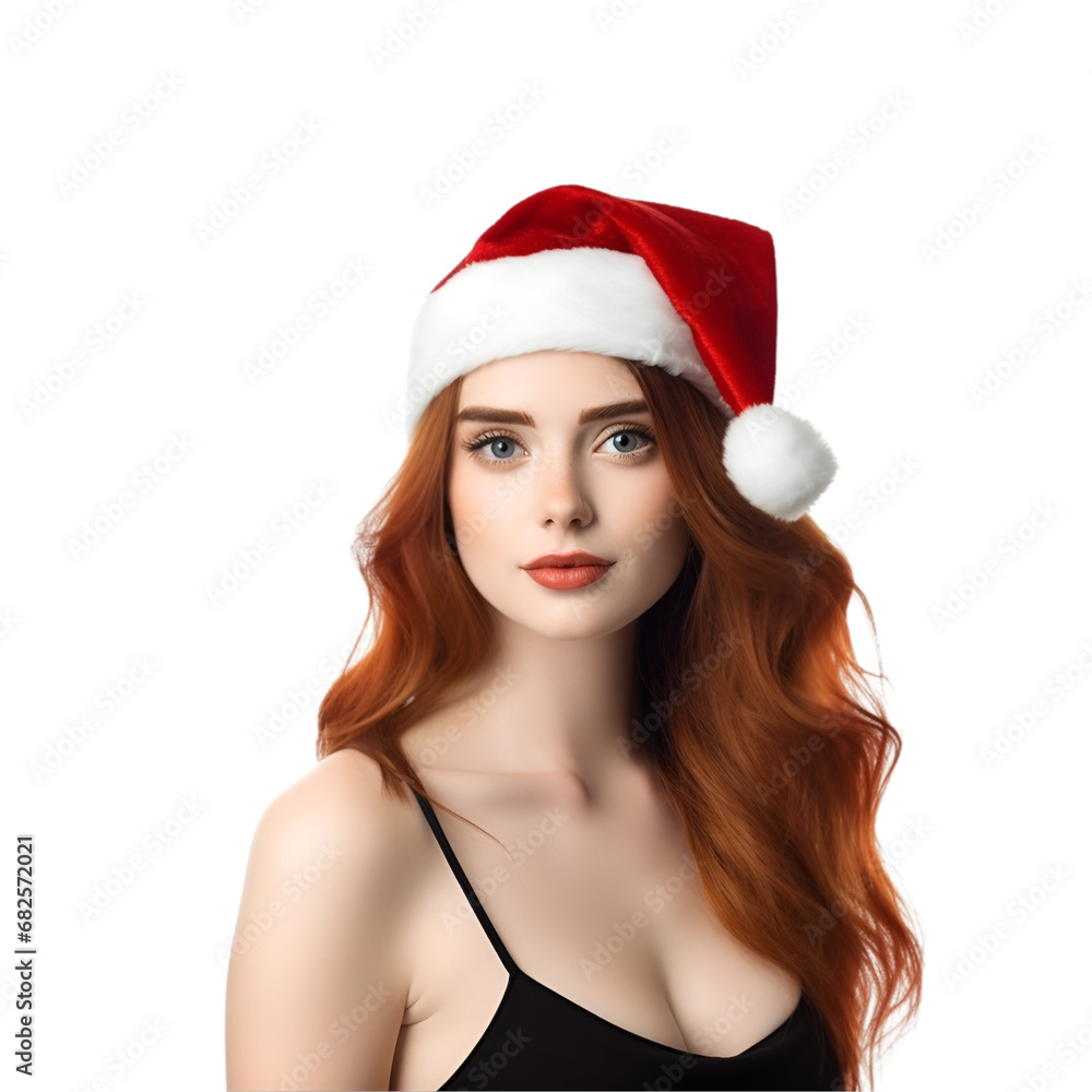 Beautiful Red Hair Woman Wearing Santa Claus Hat for Christmas Celebration, Isolated on Transparent Background, PNG
Beautiful Red Hair Woman Wearing Santa Claus Hat for Christmas Celebration, Isolated on Transparent Background, PNG