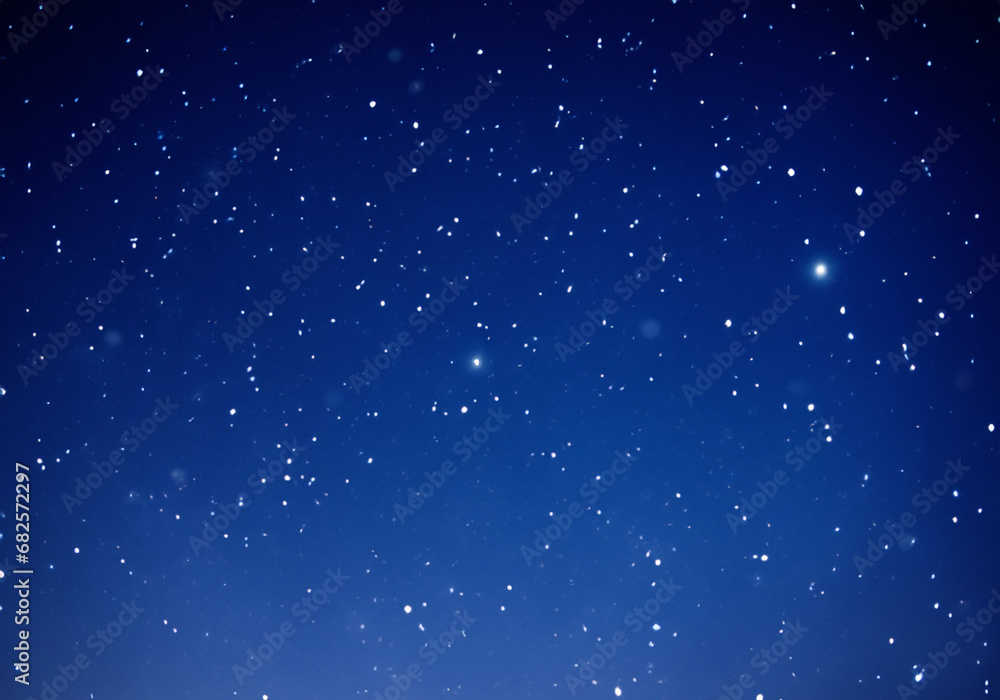 Fototapeta premium 雪が舞う夜空クリスマスイメージ背景