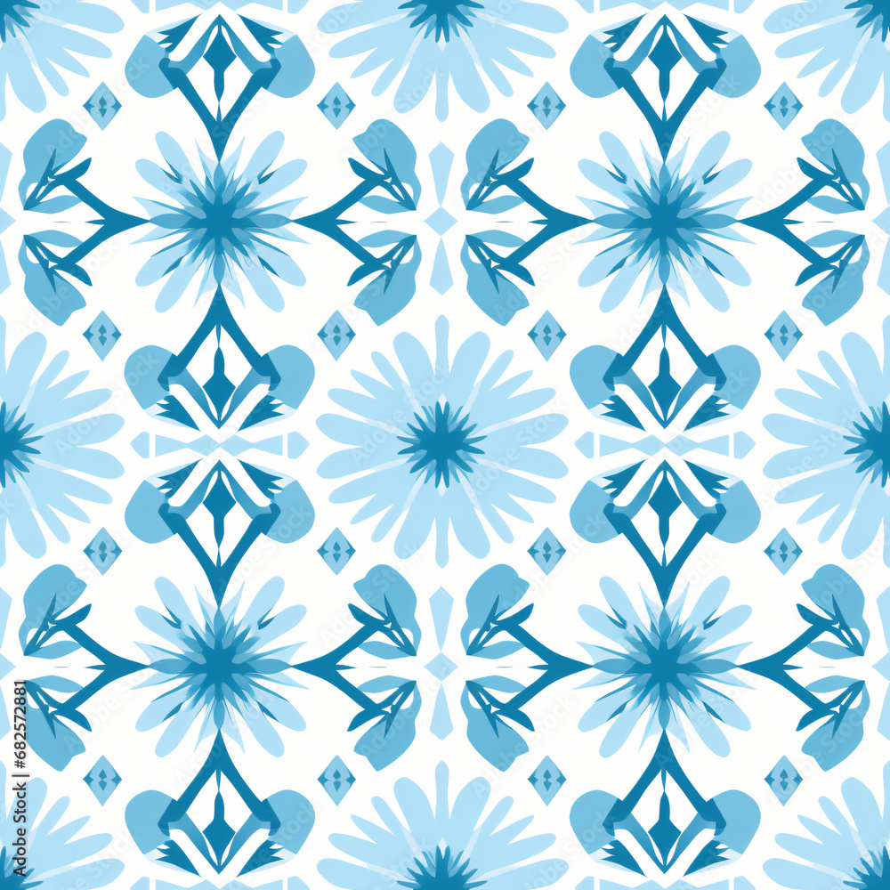 Snow flakes blue pattern Snow flakes blue pattern