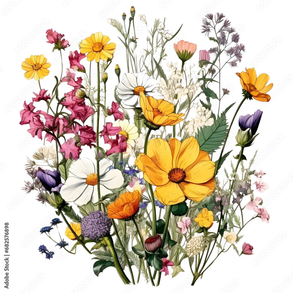 Wild flowers on cutting background
Wild flowers on cutting background
