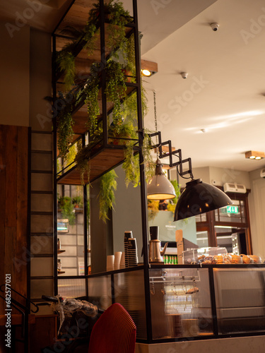 Dublin, Ireland - 05-27-2023 : Daylight. Inside a coffee shop.