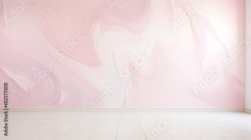 Soft pink and white epoxy wall texture, giving a soothing, calm ambiance. photo